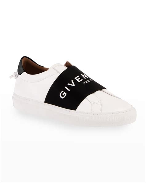 givenchy urban street logo strap leather sneakers|givenchy wing high top sneakers.